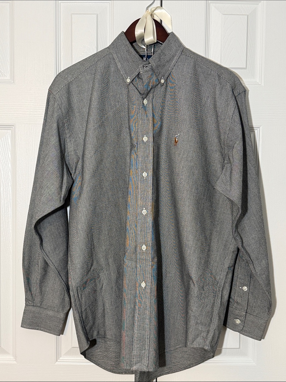 Ralph Lauren Blake Button Down Shirt Mens M Flesh Pony Logo Long Sleeve Preppy